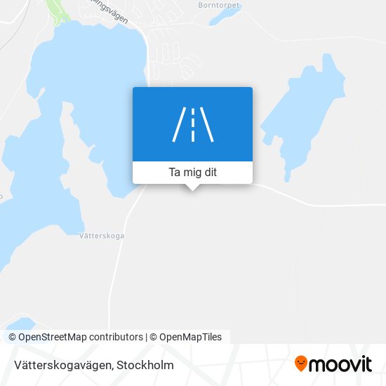 Vätterskogavägen karta