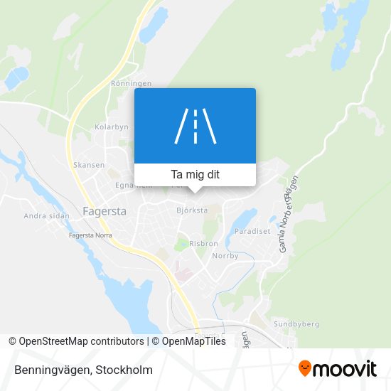 Benningvägen karta