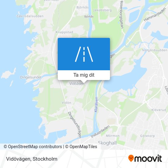 Vidövägen karta