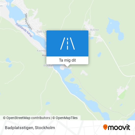 Badplatsstigen karta