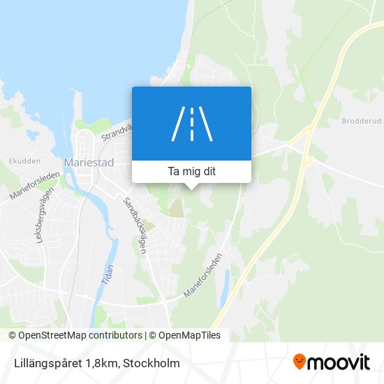 Lillängspåret 1,8km karta