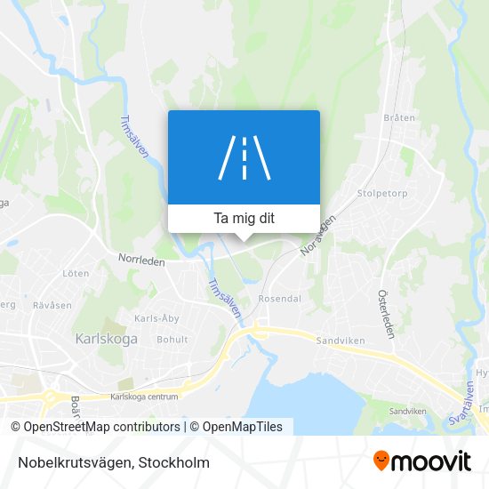 Nobelkrutsvägen karta