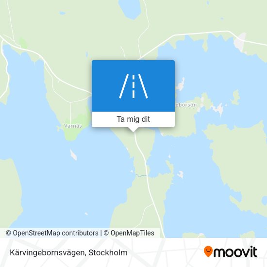 Kärvingebornsvägen karta