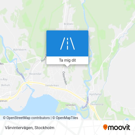 Vårvintervägen karta