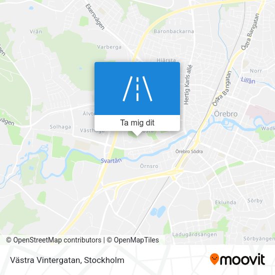 Västra Vintergatan karta
