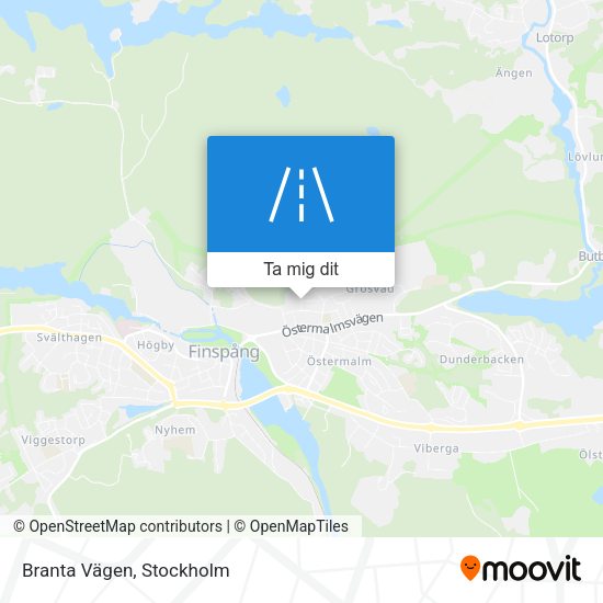 Branta Vägen karta