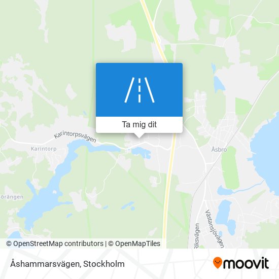 Åshammarsvägen karta