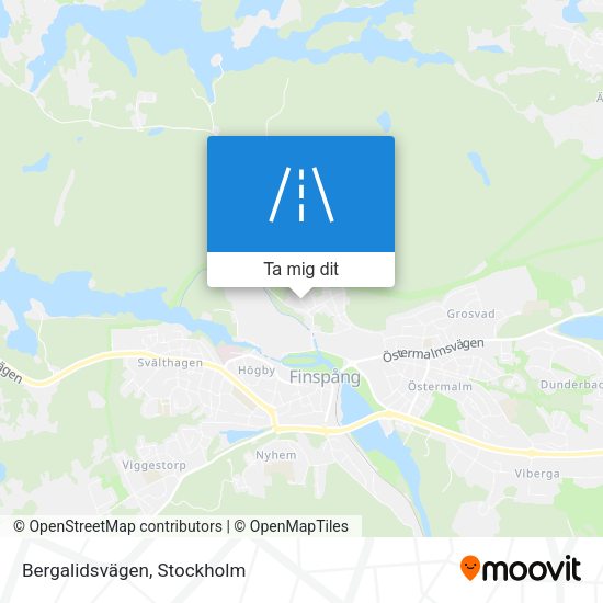 Bergalidsvägen karta