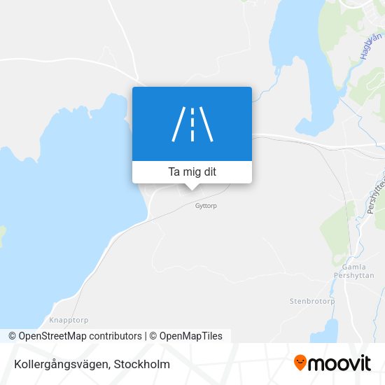 Kollergångsvägen karta