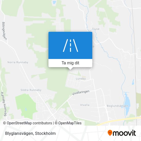Blyglansvägen karta