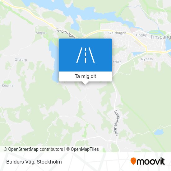 Balders Väg karta