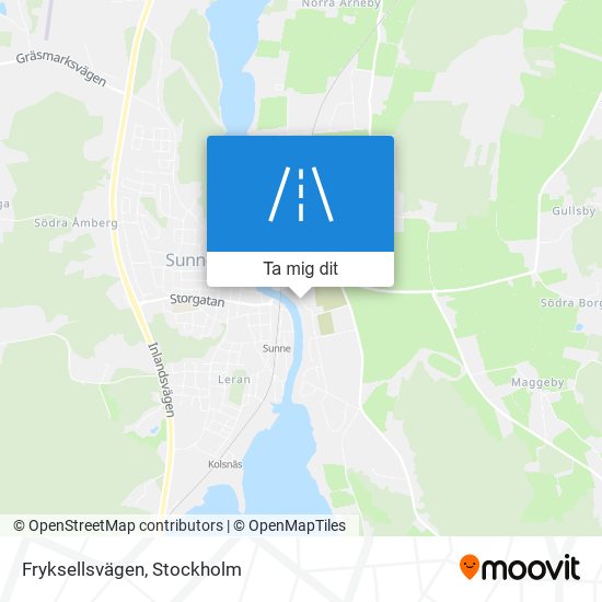 Fryksellsvägen karta