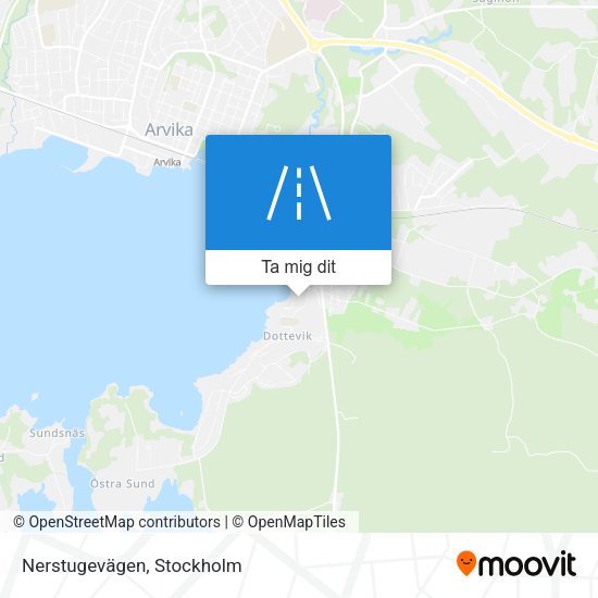 Nerstugevägen karta