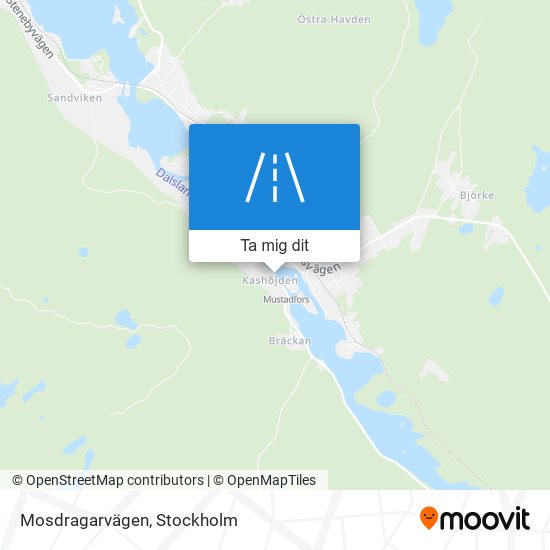 Mosdragarvägen karta