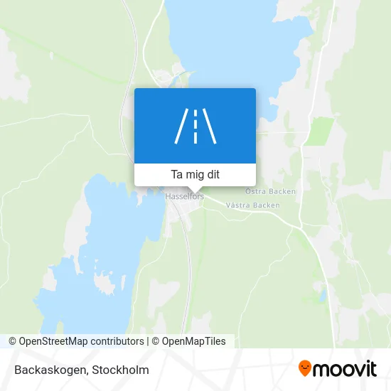 Backaskogen karta