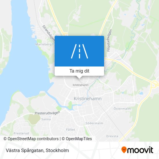 Västra Spårgatan karta