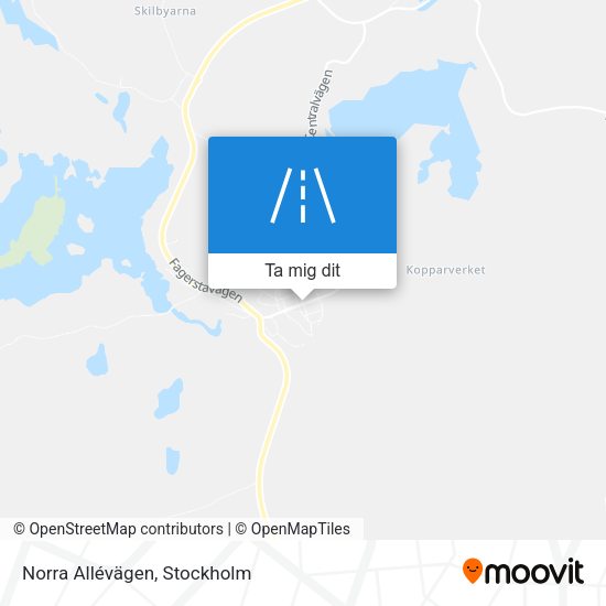 Norra Allévägen karta