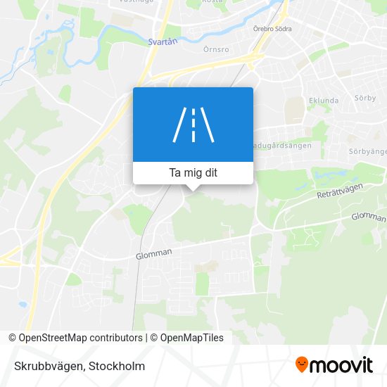 Skrubbvägen karta