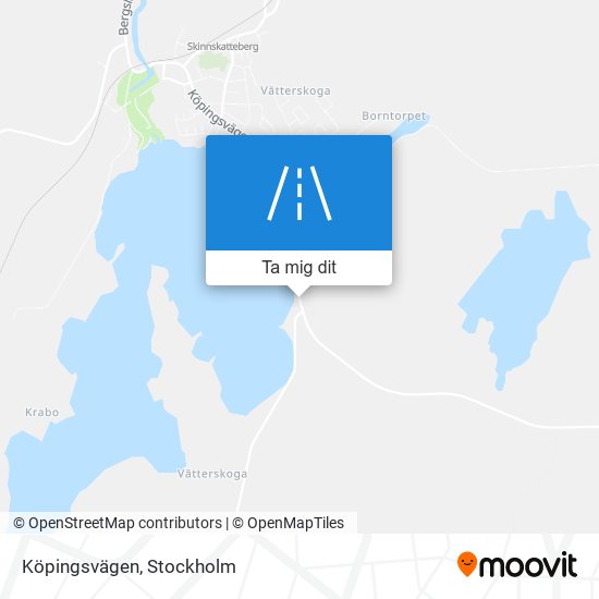 Köpingsvägen karta