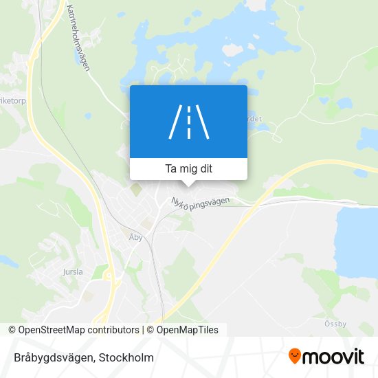 Bråbygdsvägen karta