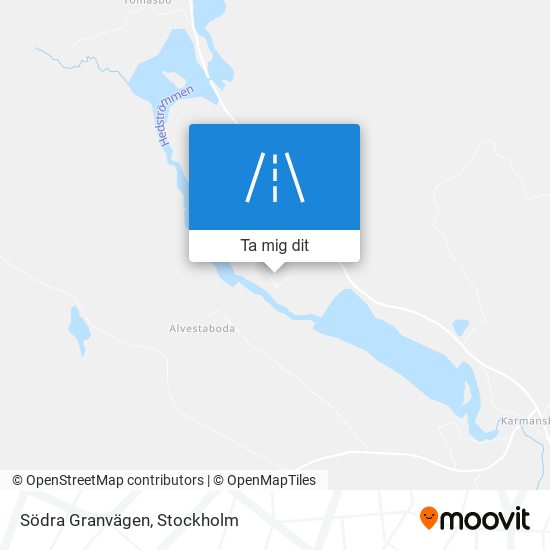 Södra Granvägen karta