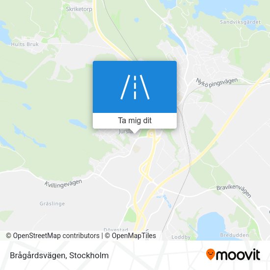 Brågårdsvägen karta