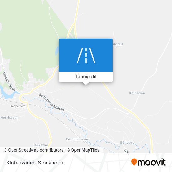 Klotenvägen karta