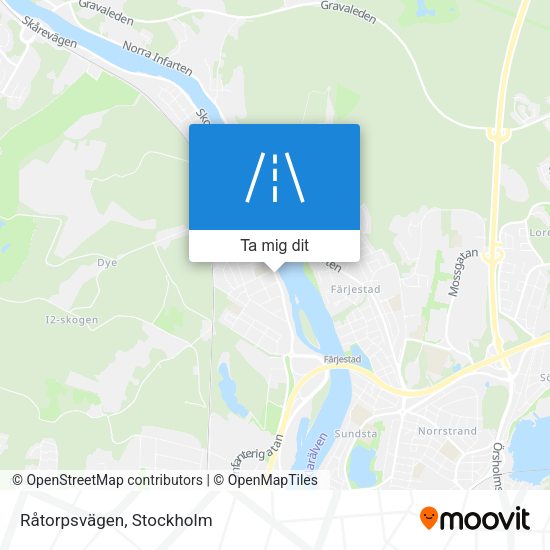 Råtorpsvägen karta