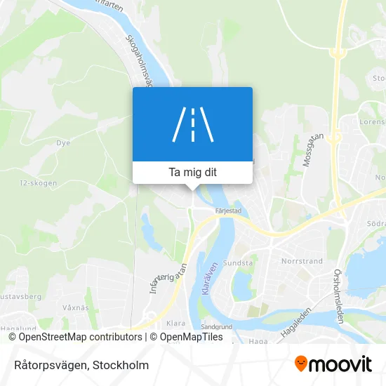 Råtorpsvägen karta