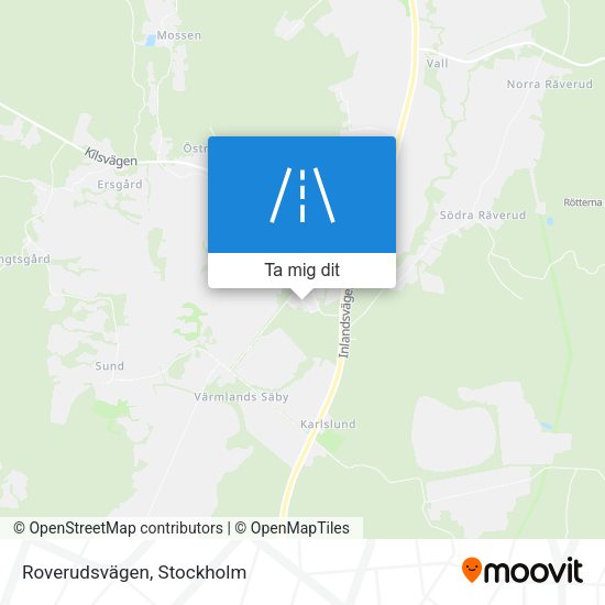 Roverudsvägen karta