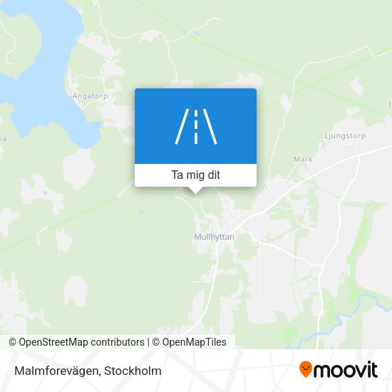 Malmforevägen karta