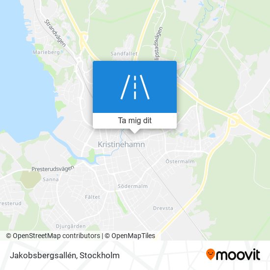 Jakobsbergsallén karta