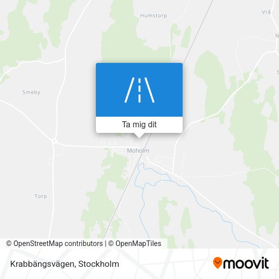 Krabbängsvägen karta
