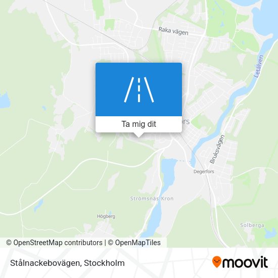 Stålnackebovägen karta