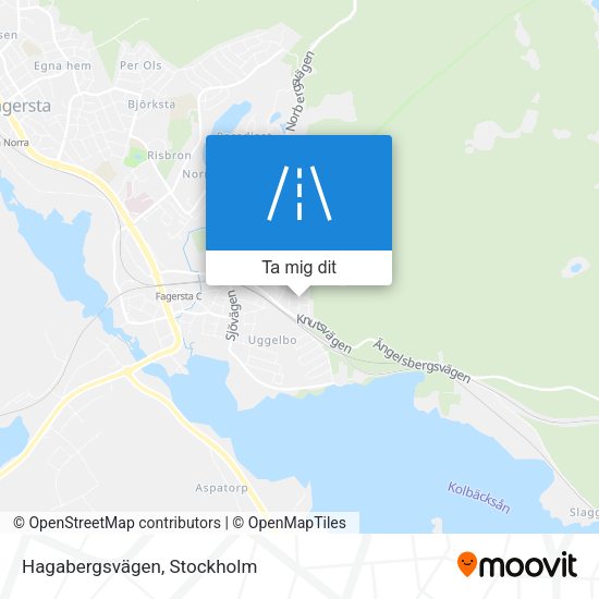 Hagabergsvägen karta