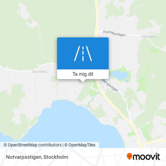 Notvarpsstigen karta