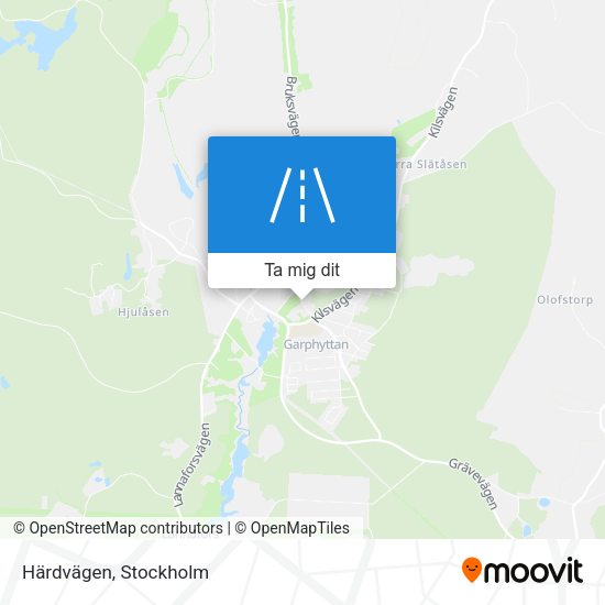 Härdvägen karta