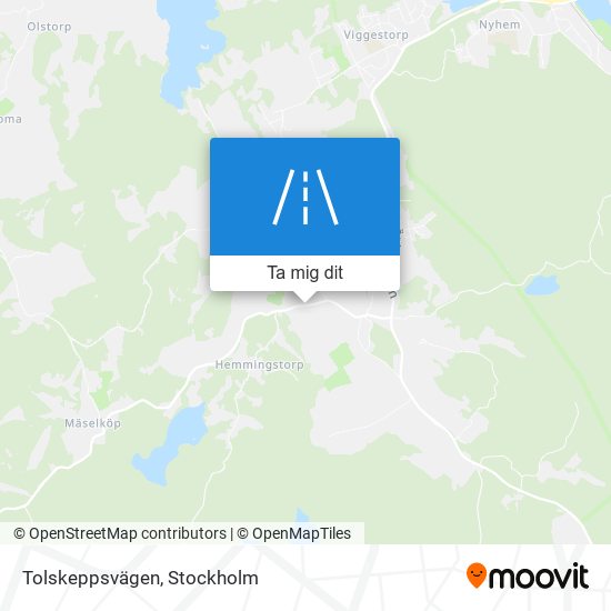 Tolskeppsvägen karta