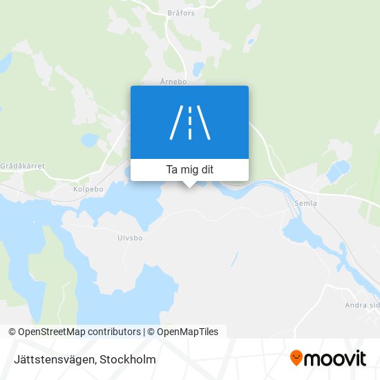 Jättstensvägen karta