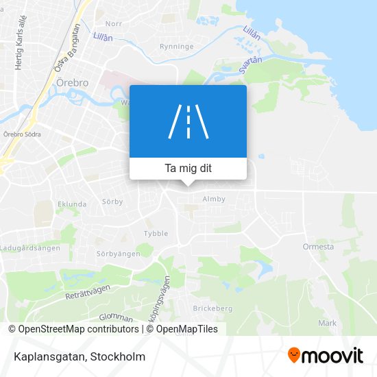 Kaplansgatan karta