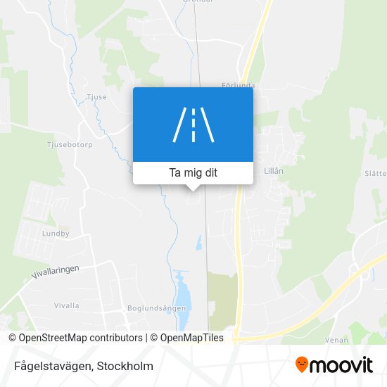 Fågelstavägen karta