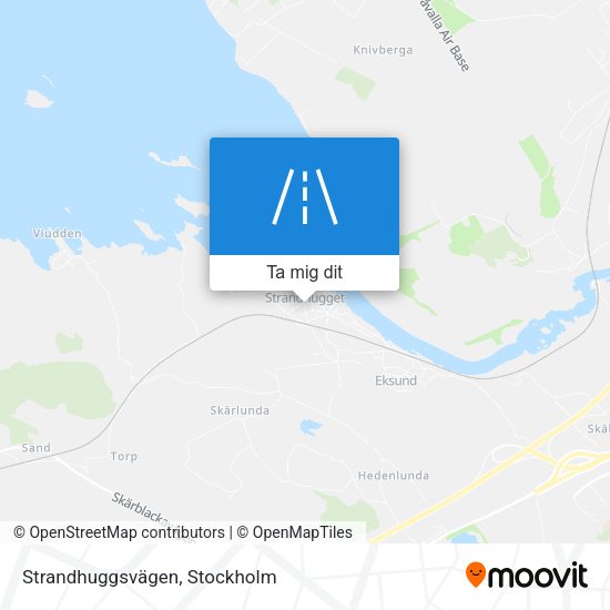 Strandhuggsvägen karta