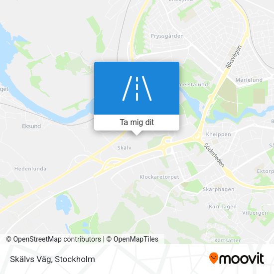 Skälvs Väg karta