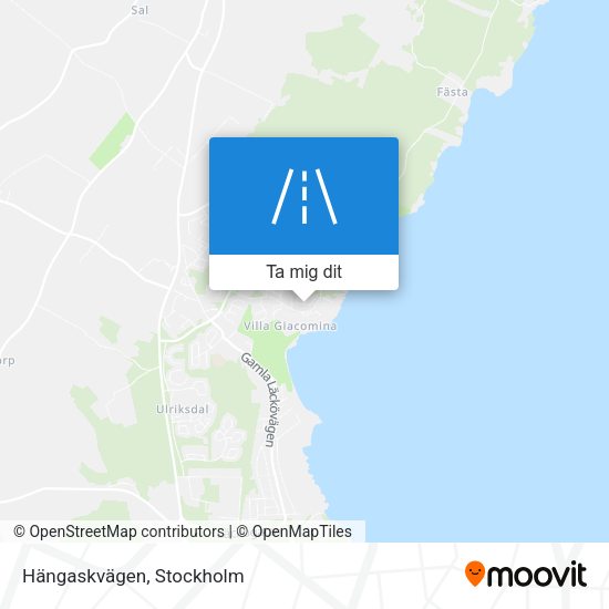 Hängaskvägen karta