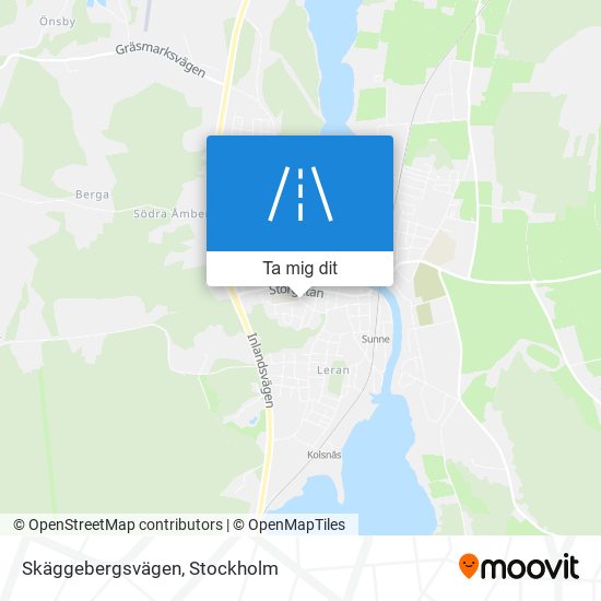 Skäggebergsvägen karta