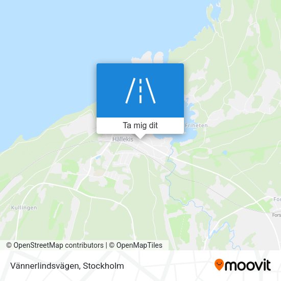 Vännerlindsvägen karta