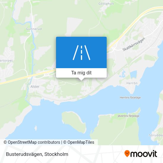 Busterudsvägen karta