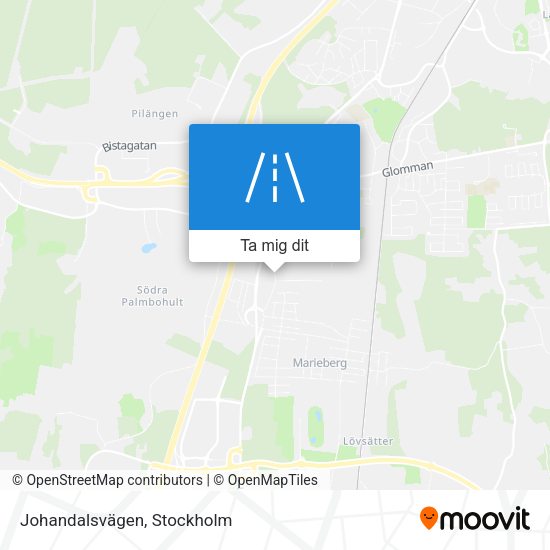 Johandalsvägen karta