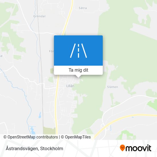 Åstrandsvägen karta