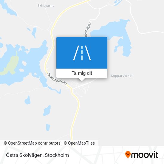 Östra Skolvägen karta